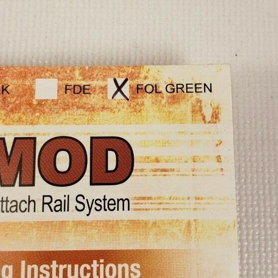 (2) Noveske NSR Polymer Accessory Pack Keymod Panel Set FOL GREEN NEW