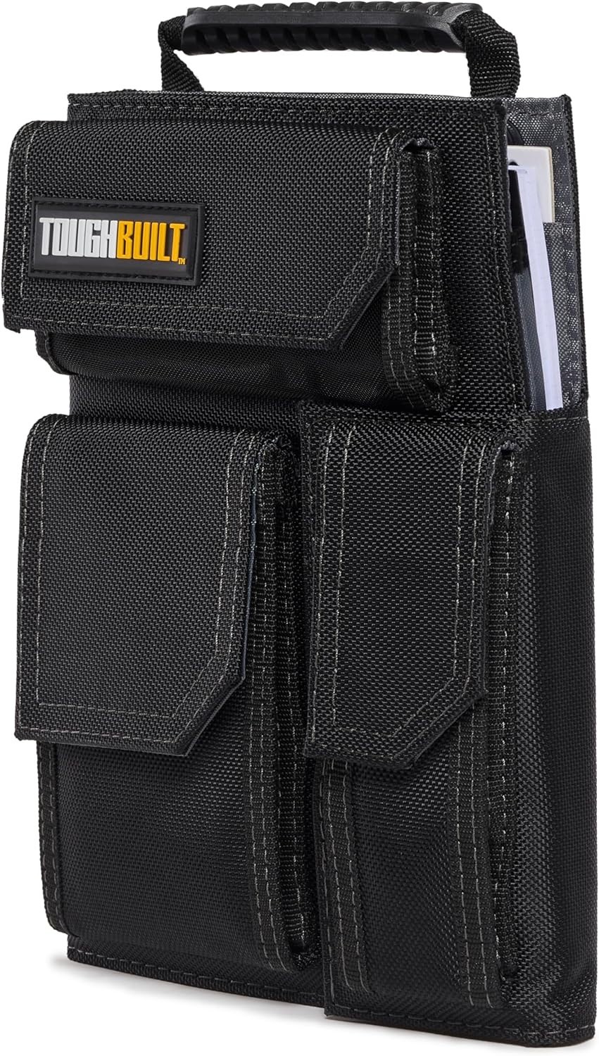 ToughBuilt - Large Tool Belt Pouch, Organizer with Multi-Purpose Storage