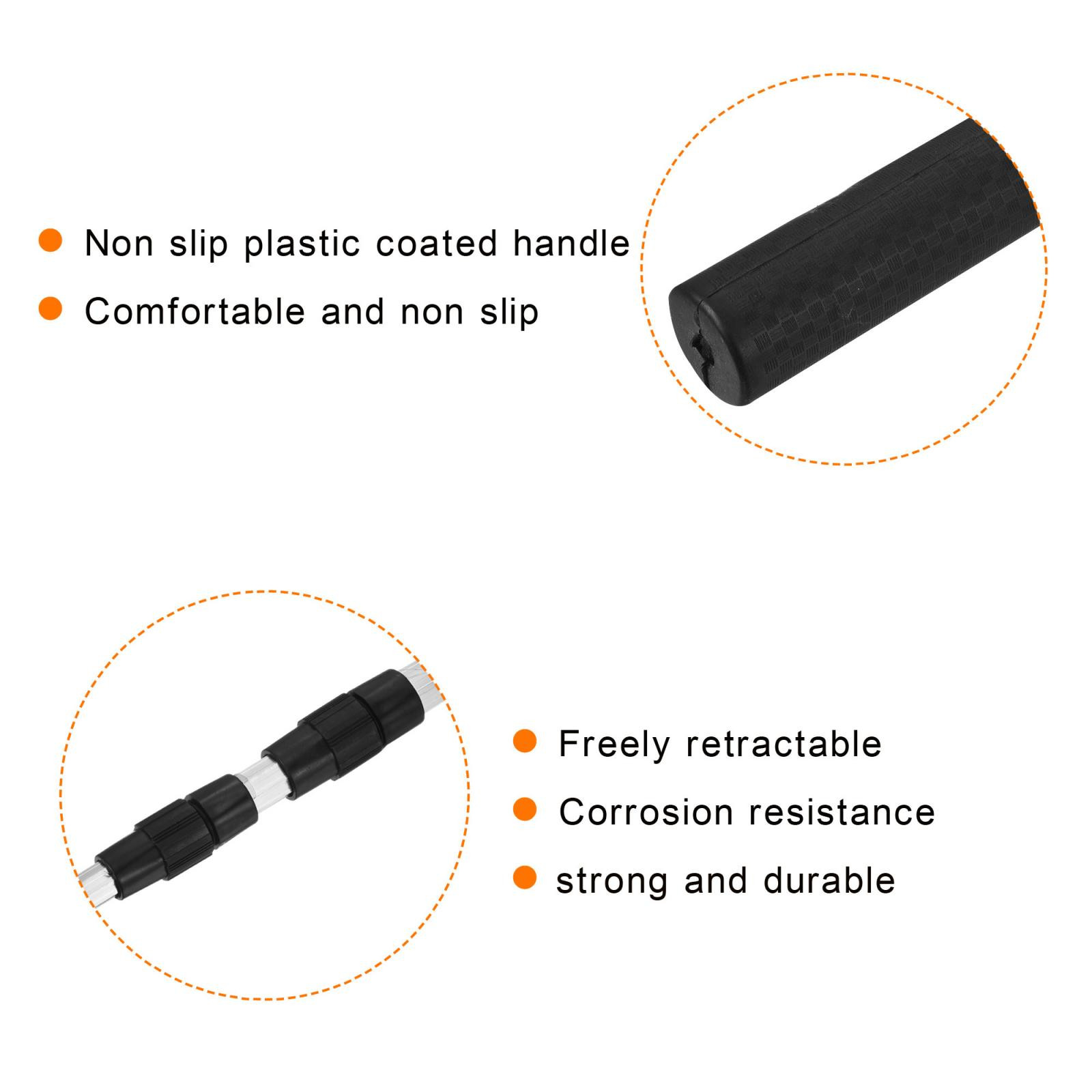 Floating Fishing Net Folding Round 6.2ft Telescopic Landing Pole Handle