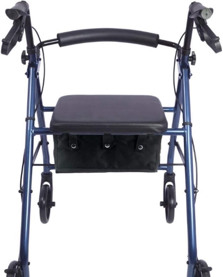 Versatile Black Rollator Walker Underseat Pouch - Easy Attachment & Organization