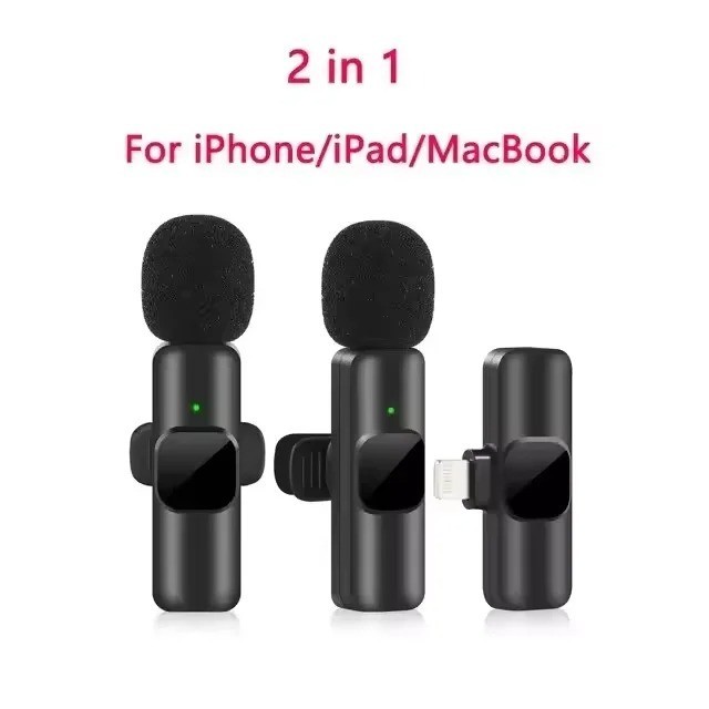 Wireless Lavalier Microphone Mini Clip Mic iPhone Android Live Recording 2026