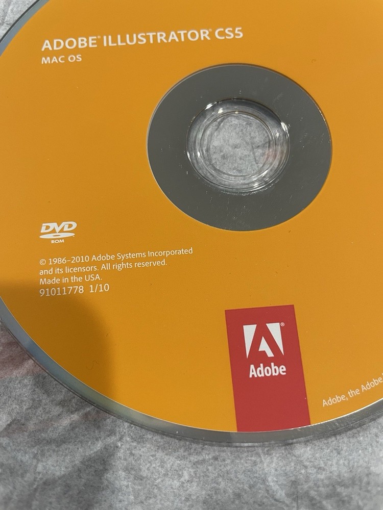 Adobe Illustrator CS5 Upgrade for MAC with Serial Number - 2011