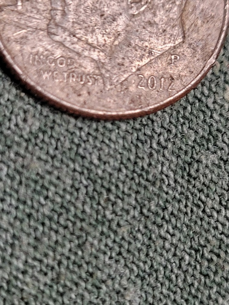 Rare Error 2012 P Dime Double Die-No Rim on Bottom-Strike through error-See pics