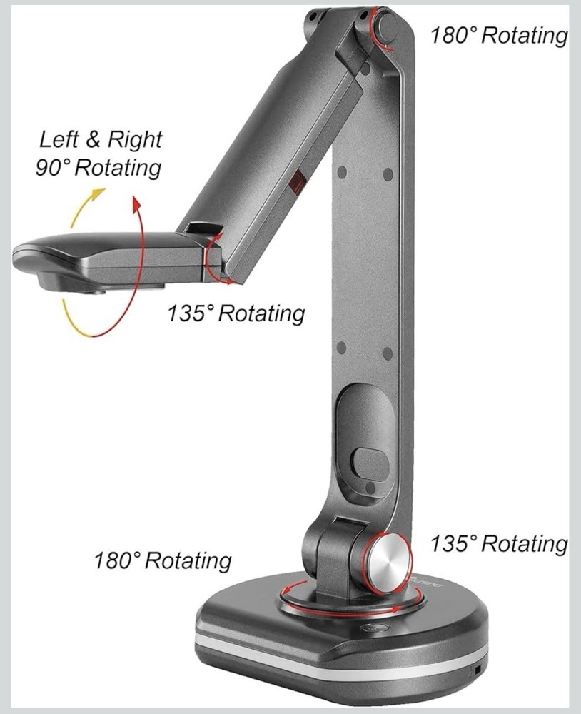 Joyusing V500s 8MP USB Document Camera Visualiser with Mic for Mac Windows
