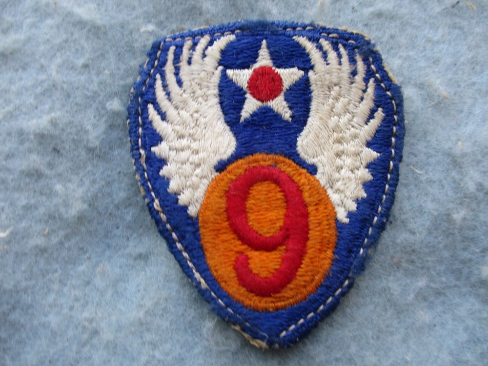 WWII 9th Army Air Forces Patch Embroidered D Day Normandy AAF WW2