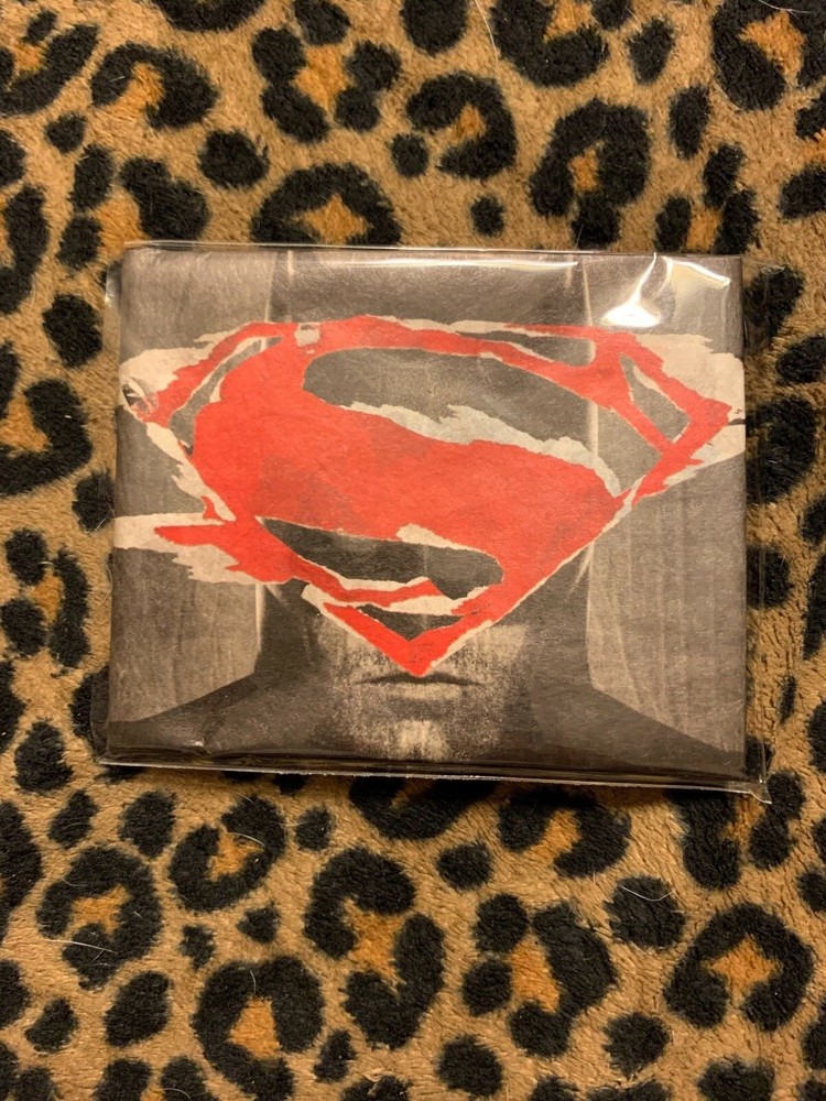 Superman/Batman Paper Wallet, Brand New
