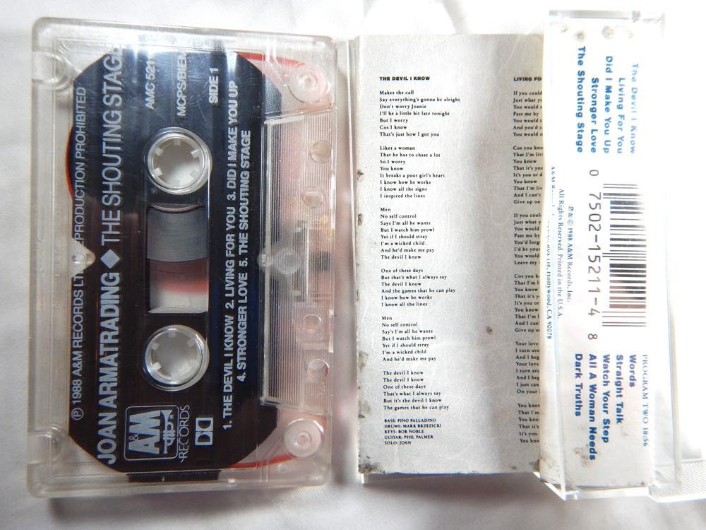 JOAN ARMATRADING - THE SHOUTING STAGE - CASSETTE
