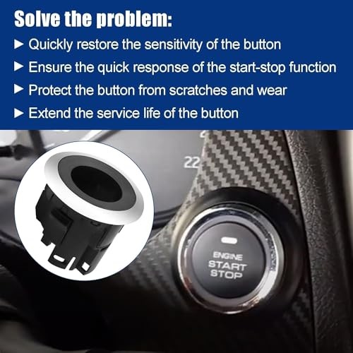 Engine Ignition Switch Start-Stop Button Ring Fit for Nissan Altima 2013-2018