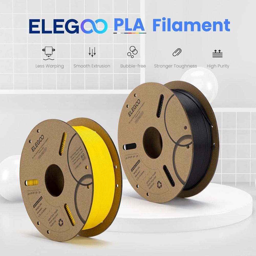 ELEGOO PLA 3D Printer Filament 1.75mm 4KG Bundle