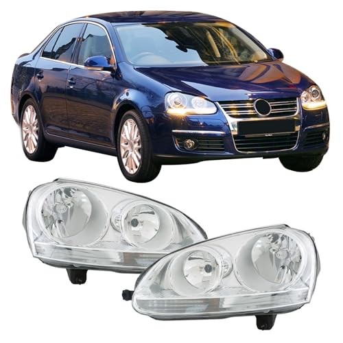 Left and Right Headlight Assembly Replacement for 2006-2009 GTI/Rabbit, 2005