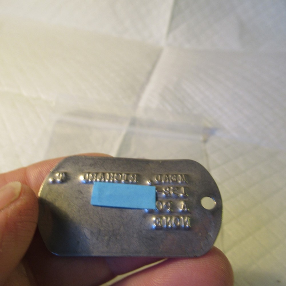 VINTAGE US MILITARY SINGLE DOG TAG RICHARD MEAD