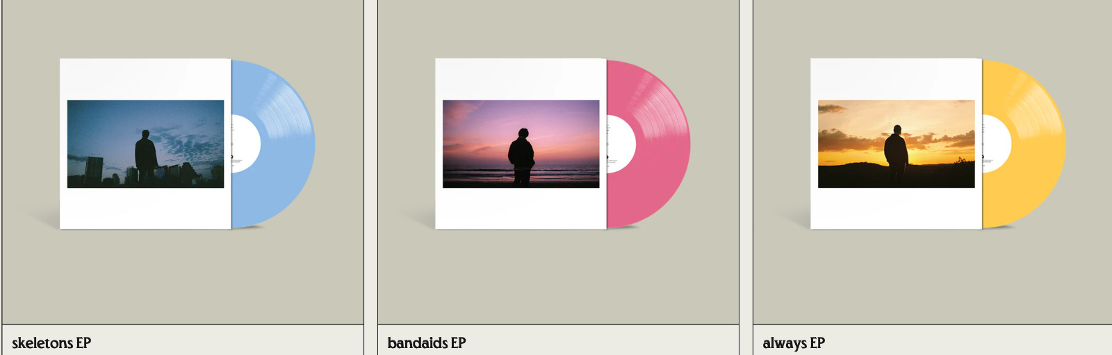 Keshi 3 EP Vinyl Bundle: Skeletons + Bandaids + Always PRESALE