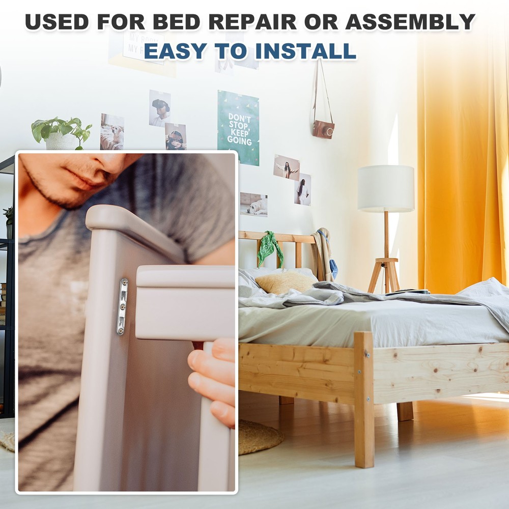 5" Bed Mounts, Carbon Steel Adjustable Bra Hardware