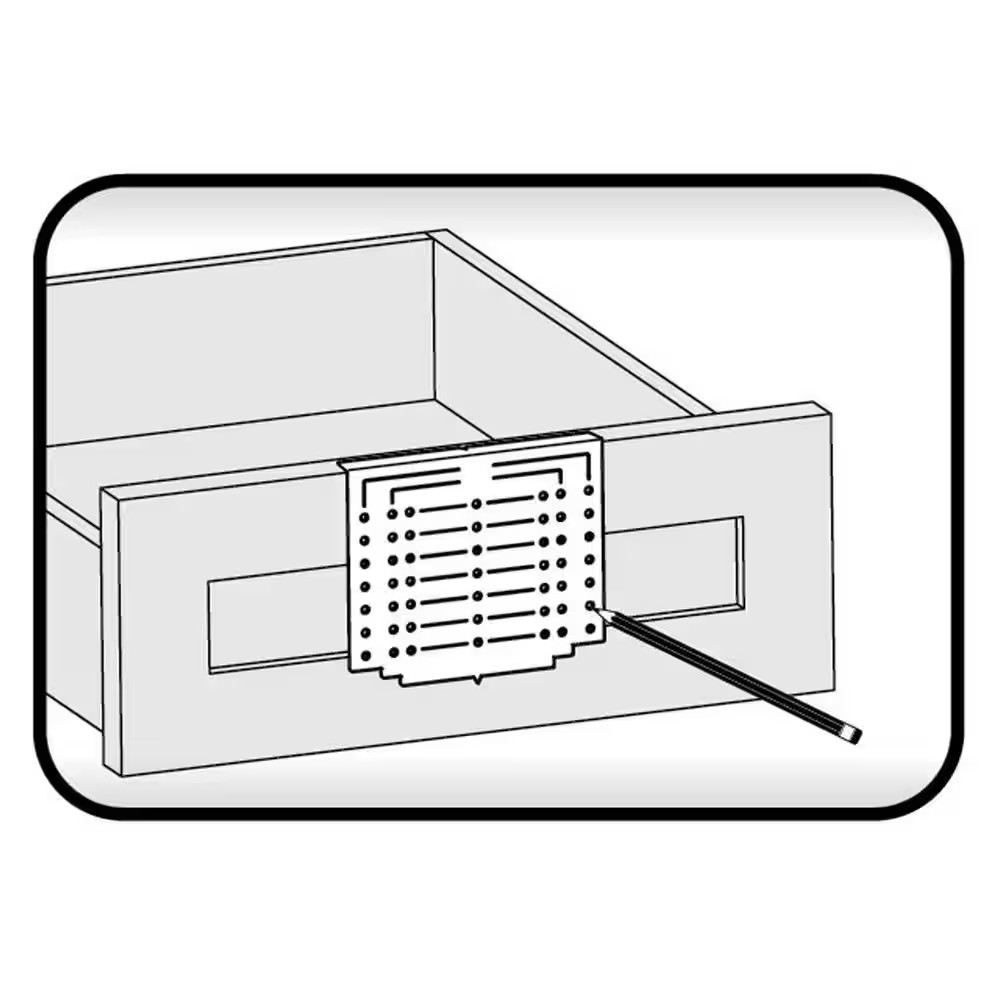 Cabinet Door and Cabinet Drawer Installation Template for Pulls and Knobs Instal