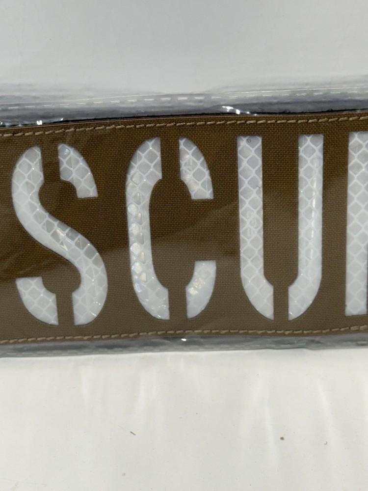 RESCUE Reflective Tactical Patch Hook Loop Vest Plate Carrier ID Badge