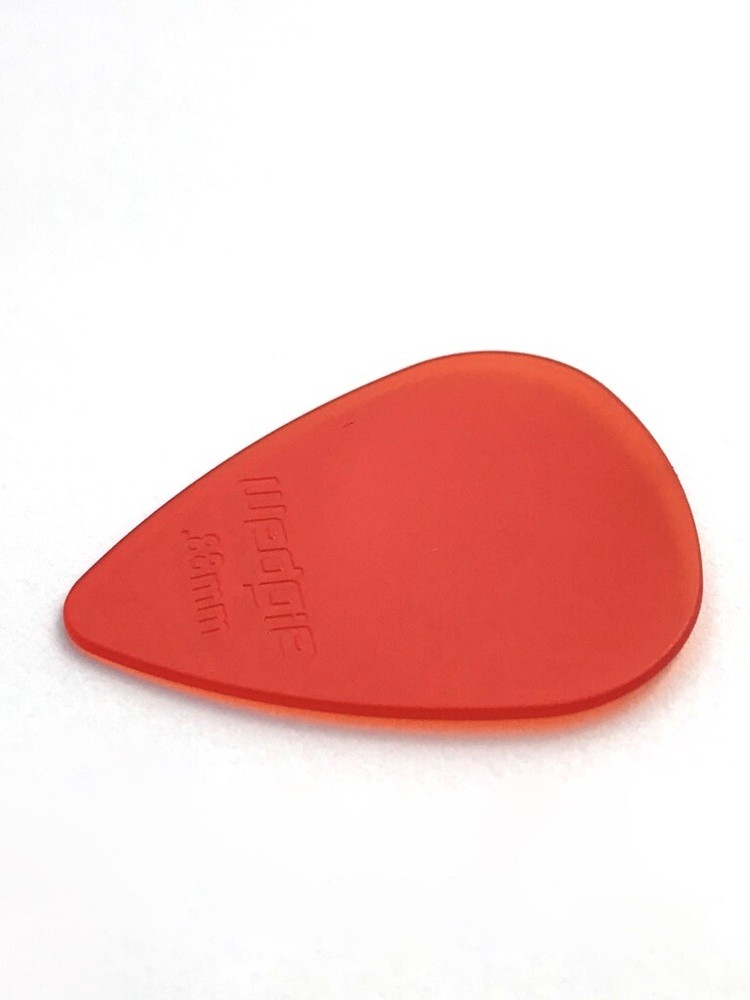Wedgie Clear XL Guitar Picks | .88mm | Orange | 12 pcs