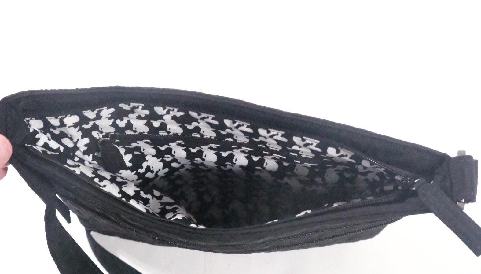 Vera Bradley Disney Mickey Mouse Black Shoulder Bag Monogrammed CHD