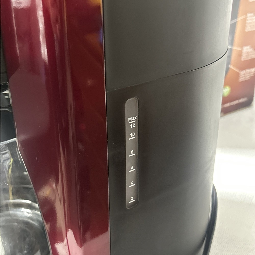 Mr Coffee 12 Cup Programmable Coffee Maker Red Metallic BVMC-TJX36