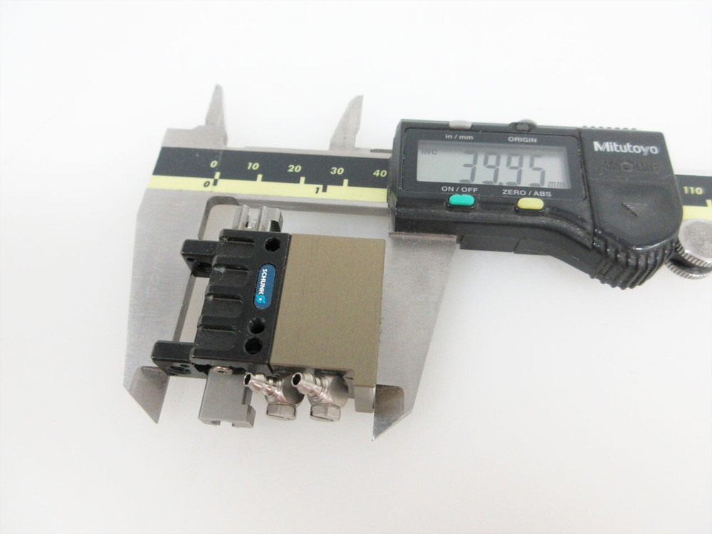 SCHUNK GRIPPER BLOCK PNEUMATIC GRIPPER PARALLEL 2 FINGER MPG FOR SMALL COMPONENT