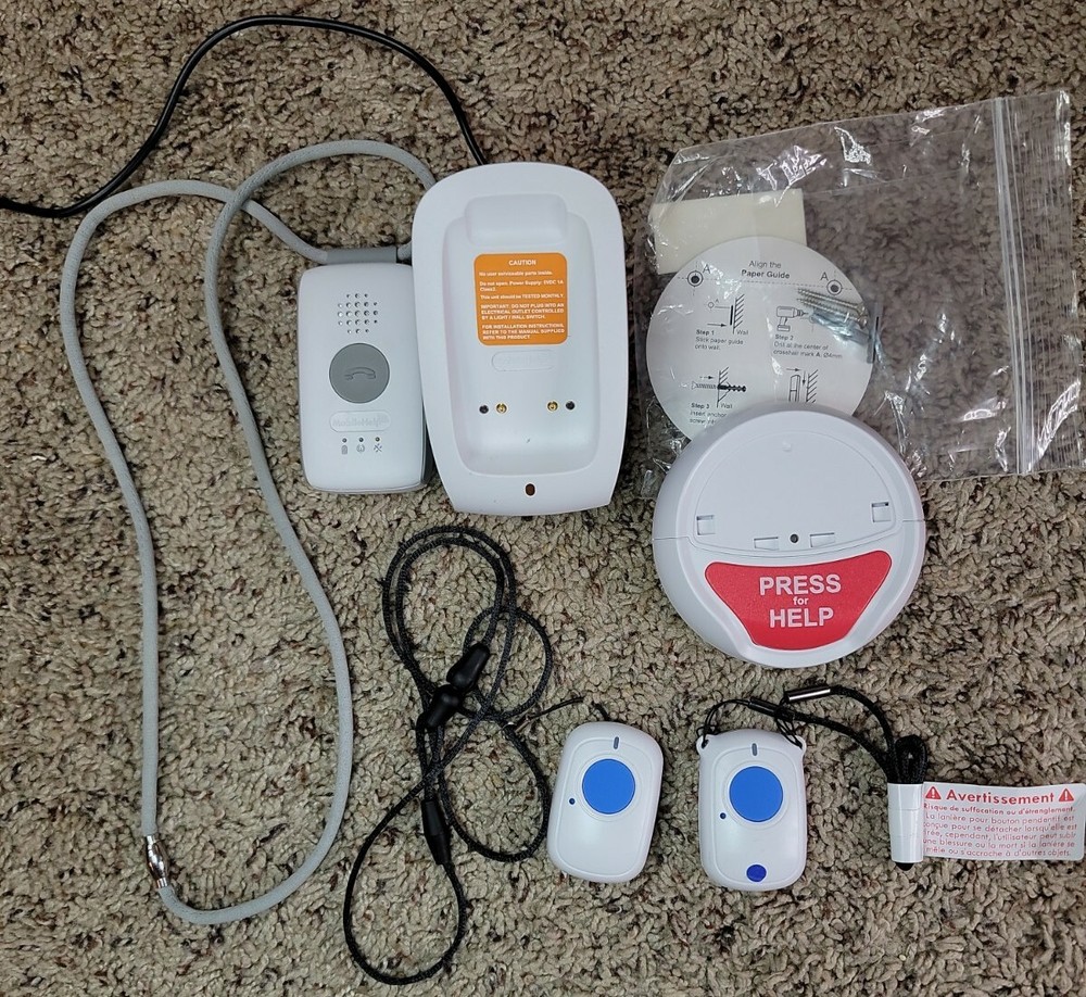 MobileHelp Solo MD4-01 MCC-04 Wall Button w Two Automatic Detection Fall buttons