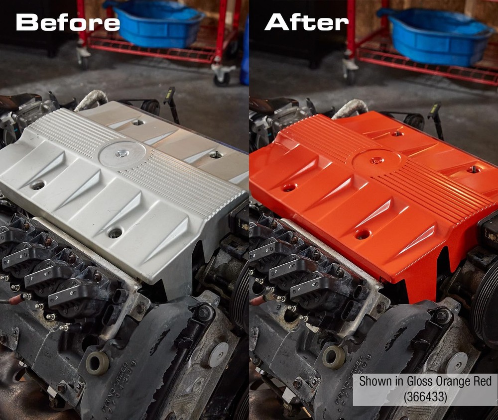 Rust Oleum Engine Enamel Spray Paint Gloss Black 11Oz High Temp Rust Resistant