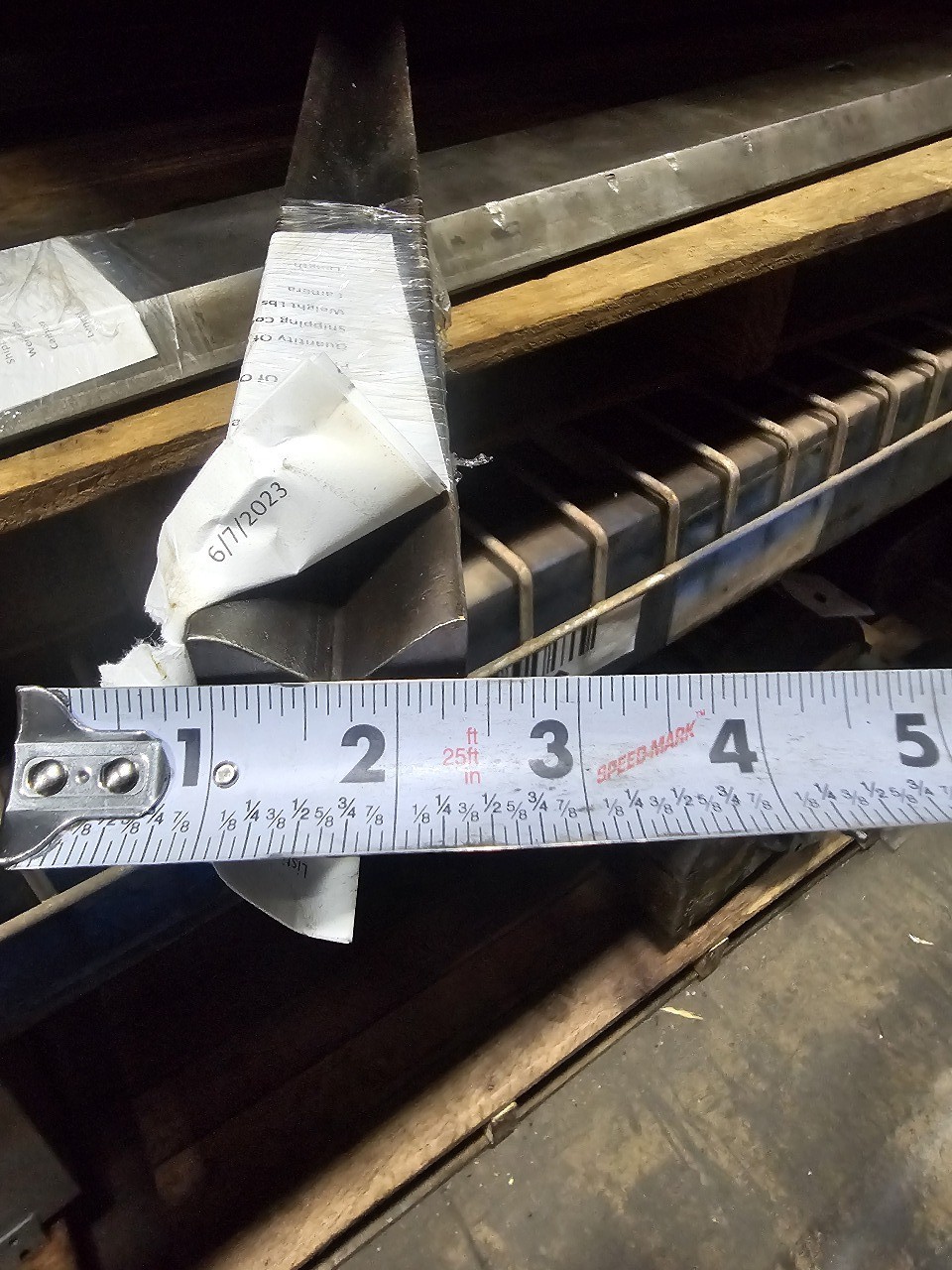 44-3/4" Press Brake 90° Forming V Angle Die Block 1/2" Tang 2-3/8"H