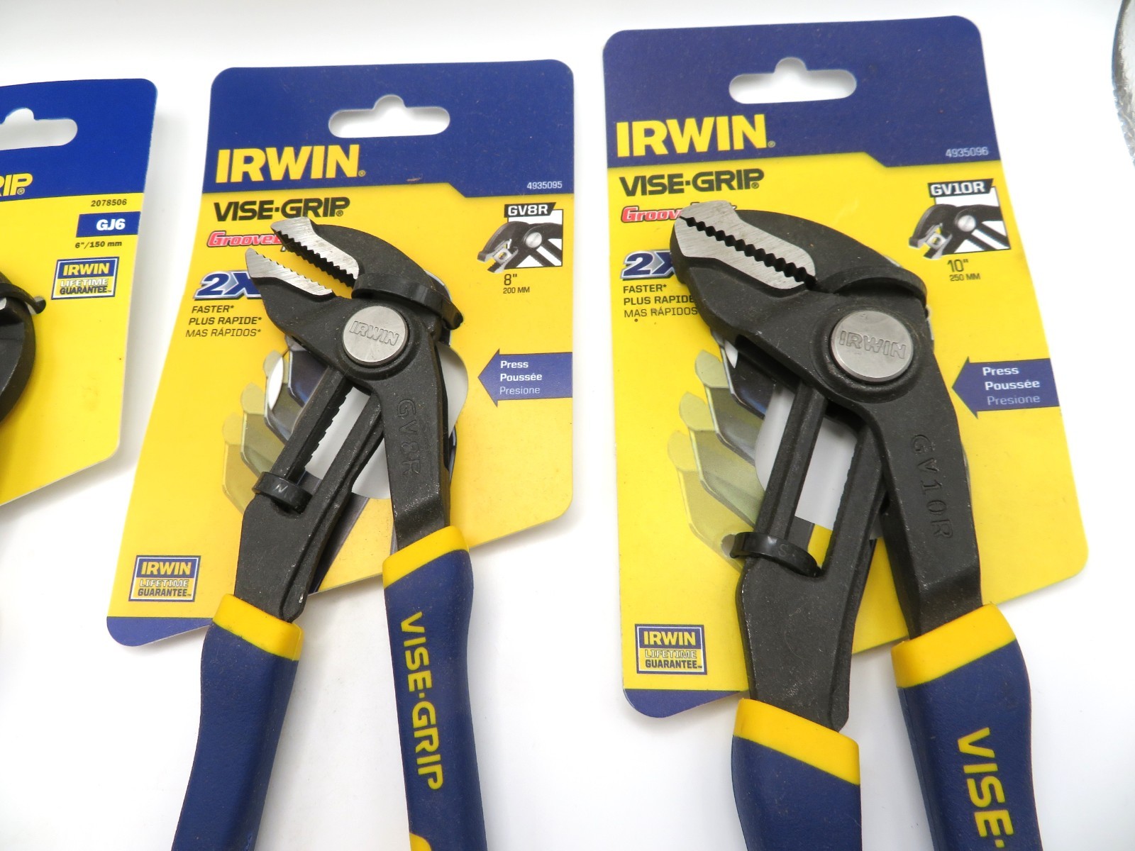 Irwin Groovelock GV8R, GV10R - Groove Joint GJ6 Professional Grade Pliers