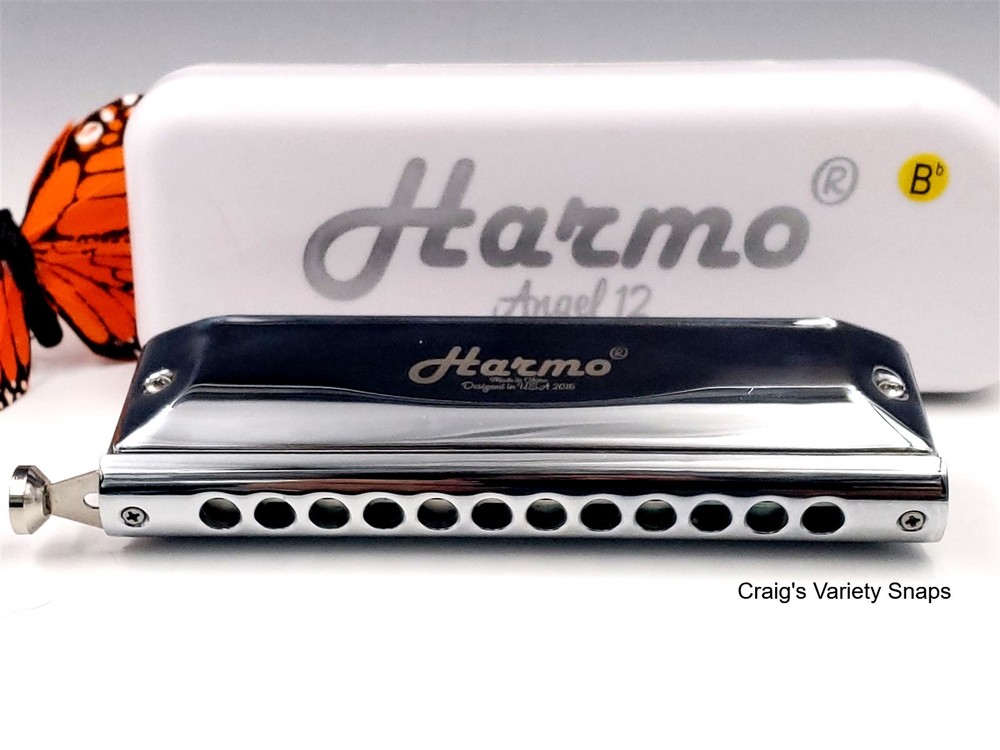 Harmo Angel 12 Harmonica, with Case Bb Chromatic