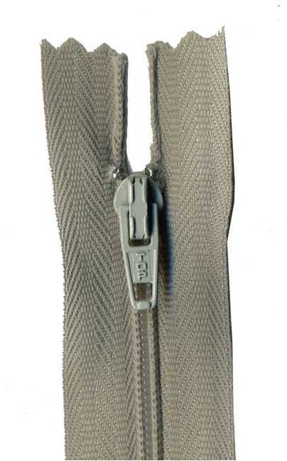 45cm Silver Grey Dress Zip