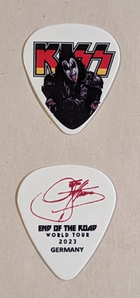 KISS 2023 End of the Road GERMANY Flag Guitar Picks