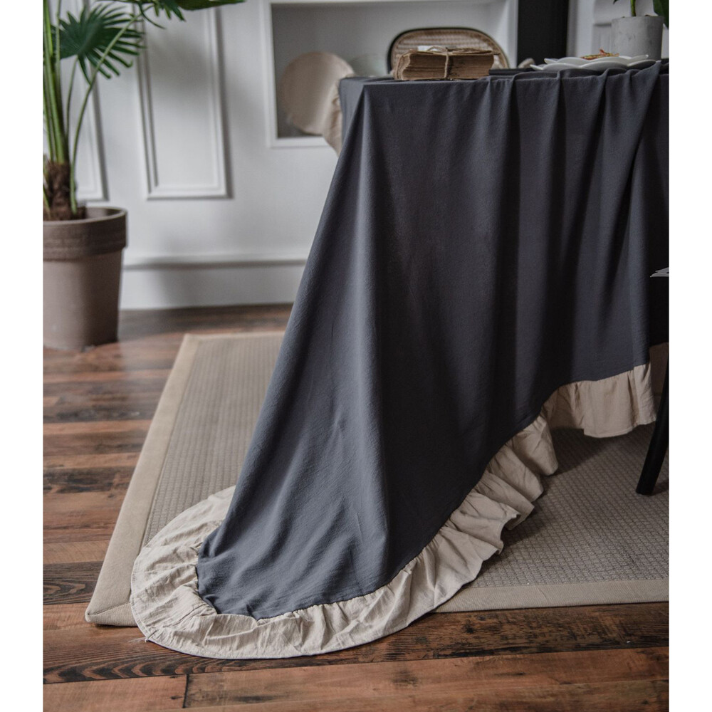 Dust-proof Rectangle Round Tablecloth for Kitchen Dining Room Table Cloth Cover