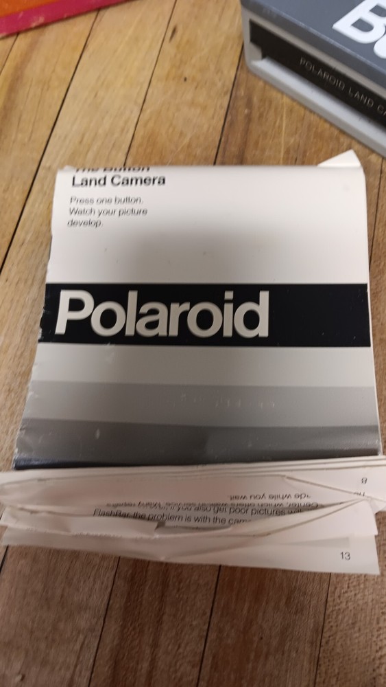 Vintage SX-70 Polaroid The Button Land Camera