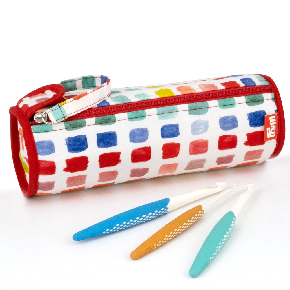 Roll & Organizer Rainbow Specks Crochet Hook Storage Case