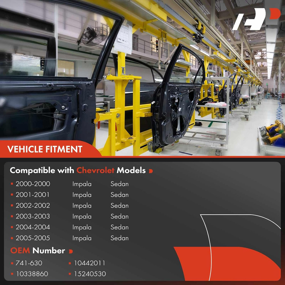 2000-2005 Impala Front Left Driver Side Window Regulator–Compatible