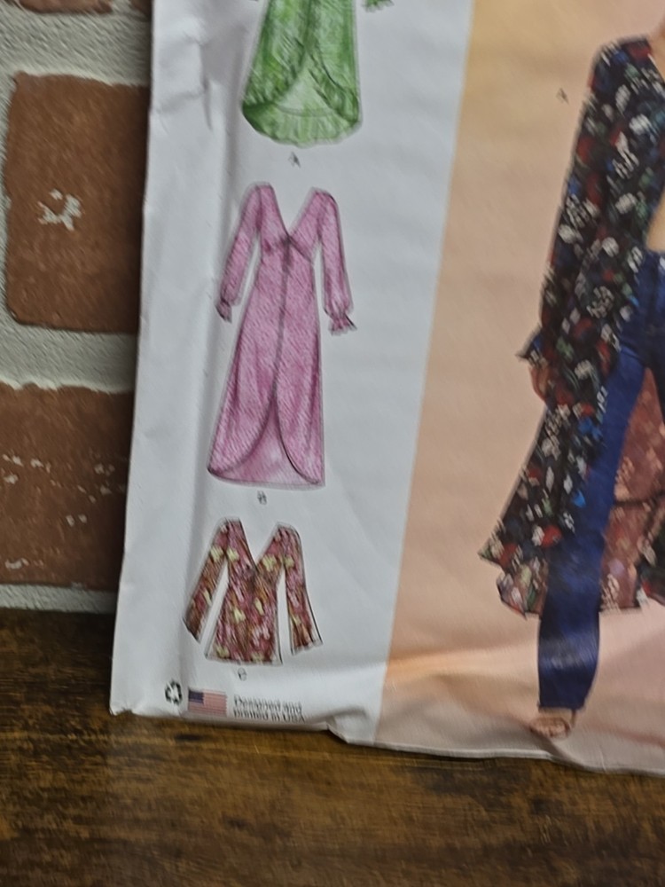 Misses' Duster Jacket Sewing Pattern Packet, Code S9747, Sizes 8-10-12-14-16,...