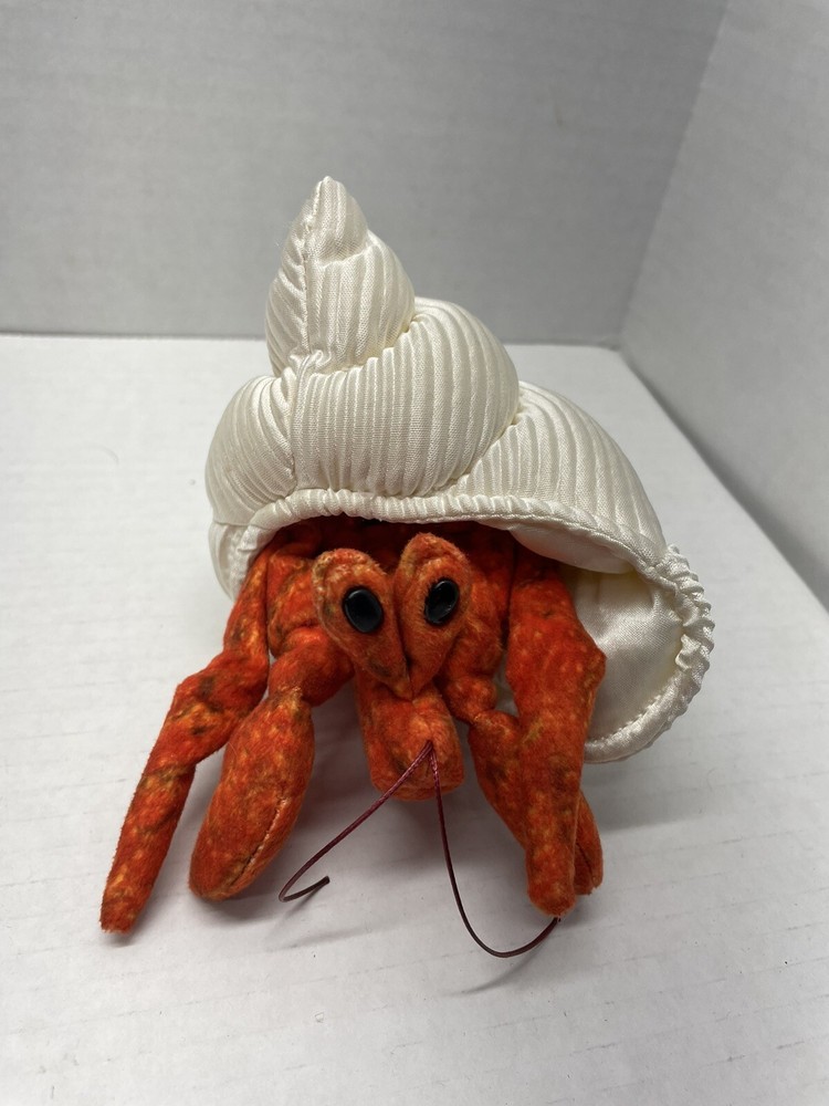 Folkmanis Crab Finger Puppet In Conch Shell EUC