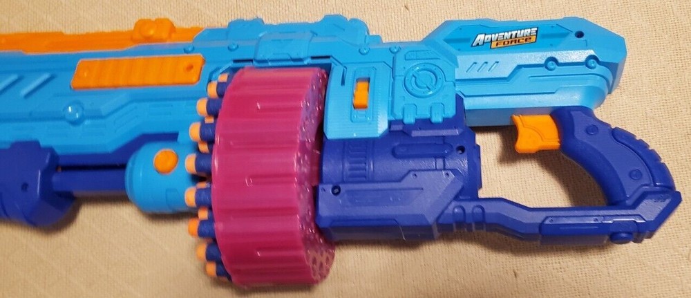 Adventure Force Super Drum Dart Blaster TESTED Working