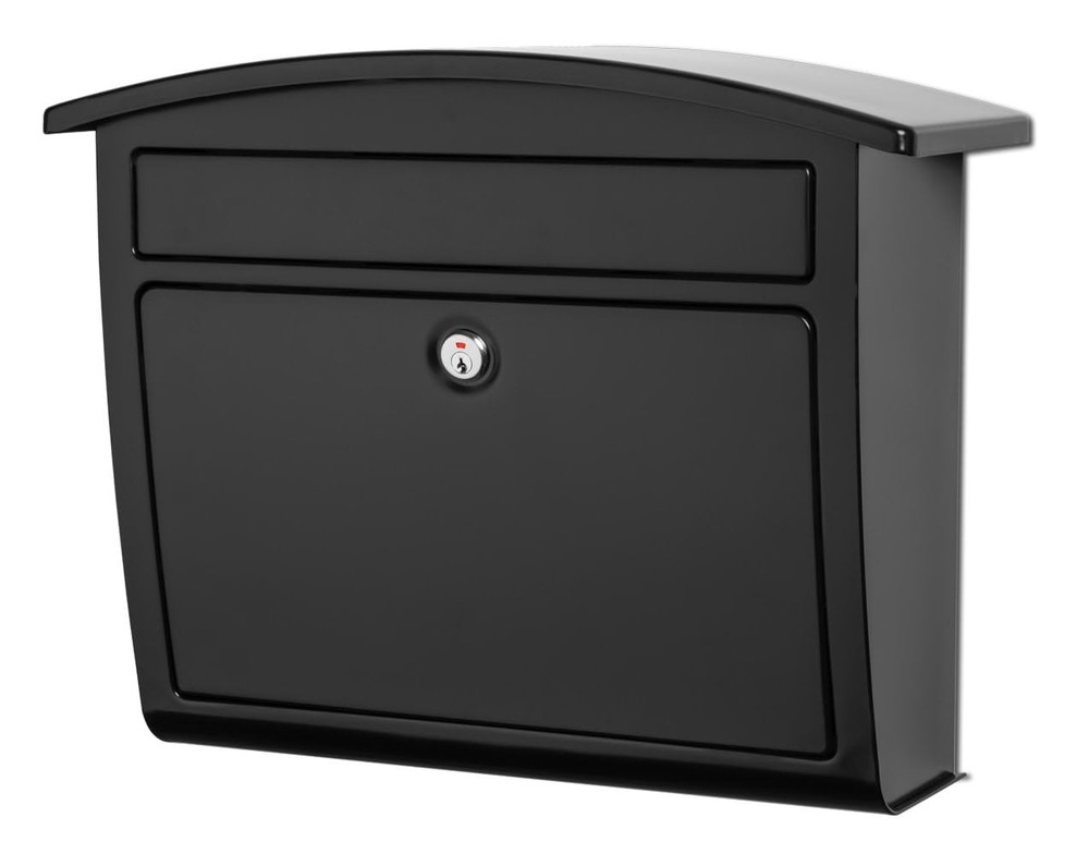 Architectural Mailboxes Dal Rae Galvanized Steel, Locking, Wall Medium, Black