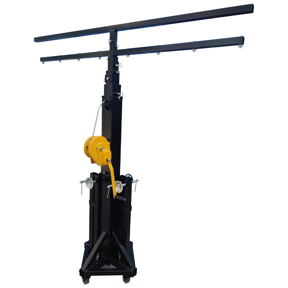 Height Adjust 2Layers Stage Bracket with 16 Lights Position Stand with Wheels
