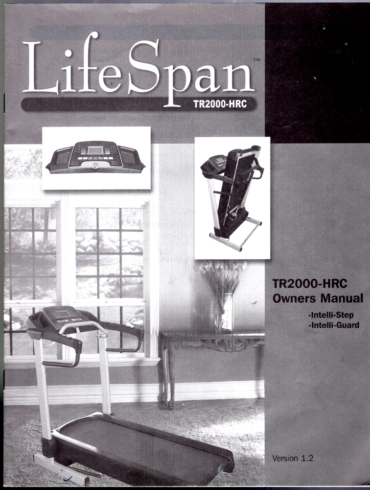LifeSpan TR2000-HRC Owners Manual Version 1.2