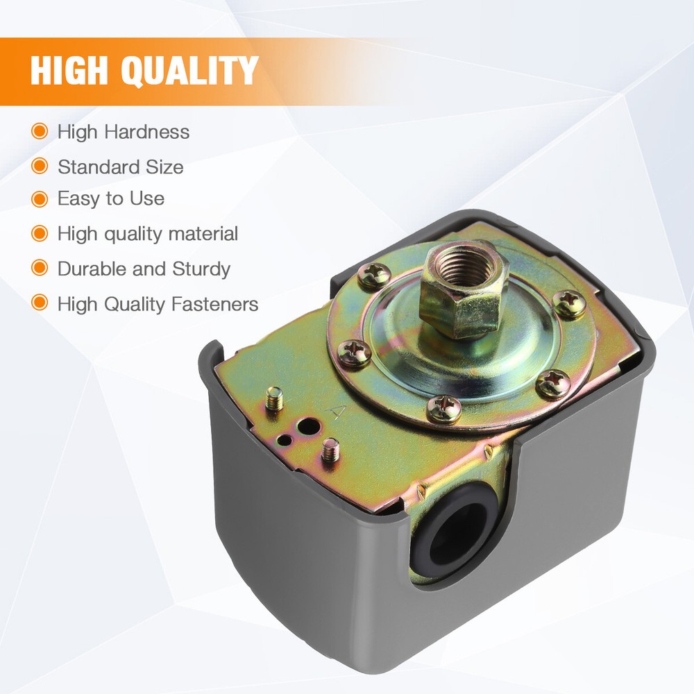 40-60 PSI Adjustable Well/Water Pump Pressure Control Switch Double Spring Pole