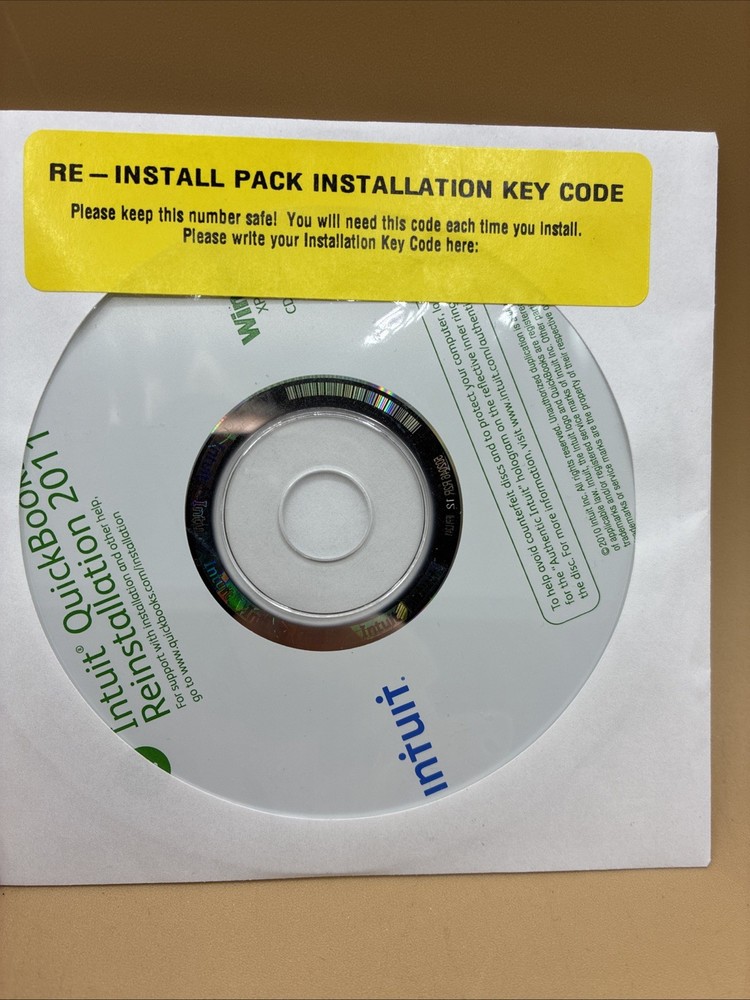 INTUIT QUICKBOOKS ProAdvisor Program 2011 Reinstallation. READ DESCRIPTION