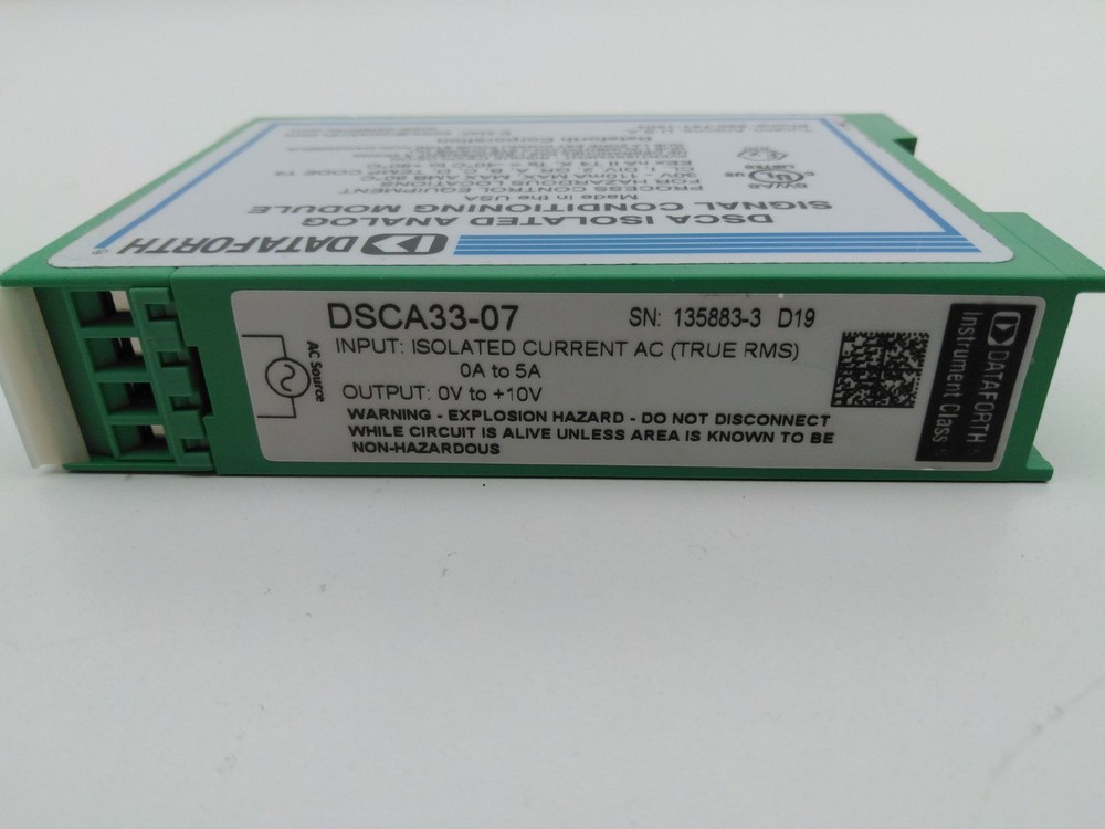 Dataforth DSCA33-07 Isolated True RMS Input Signal Conditioner