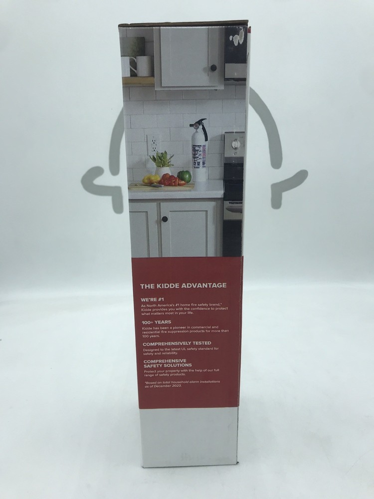 Kitchen Fire Extinguisher Kidde with Easy Mount Bracket, 10 B:C, Dry Chemical