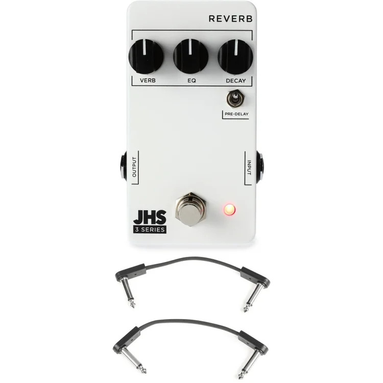 JHS 3 Series Reverb Pedal with EBS Patch Cables