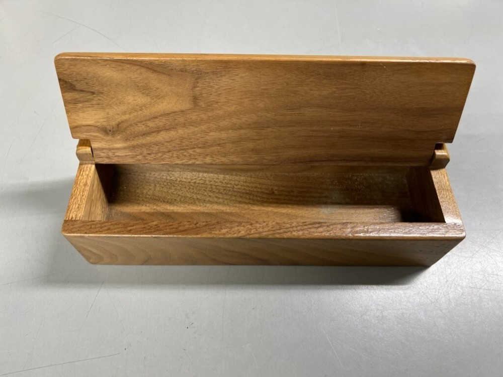 Vintage Solid Walnut Turkey Beard Box - Trophy Storage - *Beards Not Included*