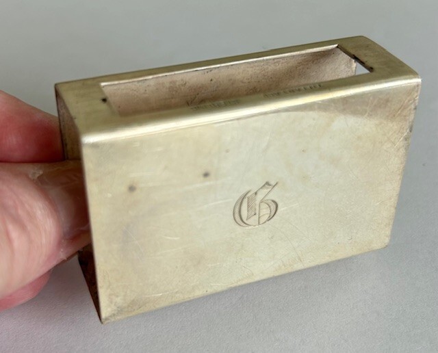 Sterling Silver Authentic Tiffany & Co Matchbox Cover