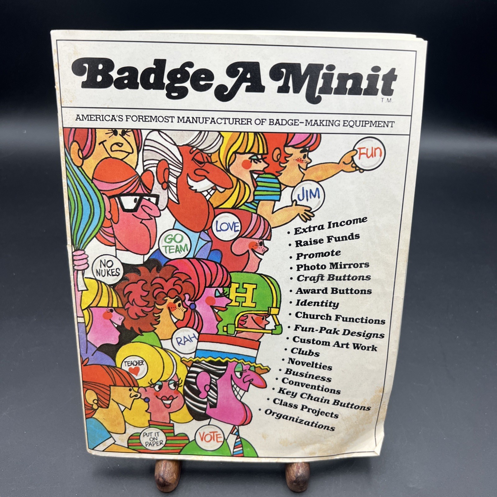 Badge A Minit Button Making Equipment Catalog 1982 Order Form Designs Ideas Zine