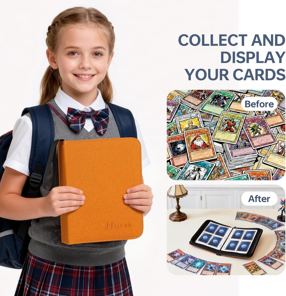 Top Loader Binder 4 Pocket for 144 Toploaders, Side Loading Toploader...