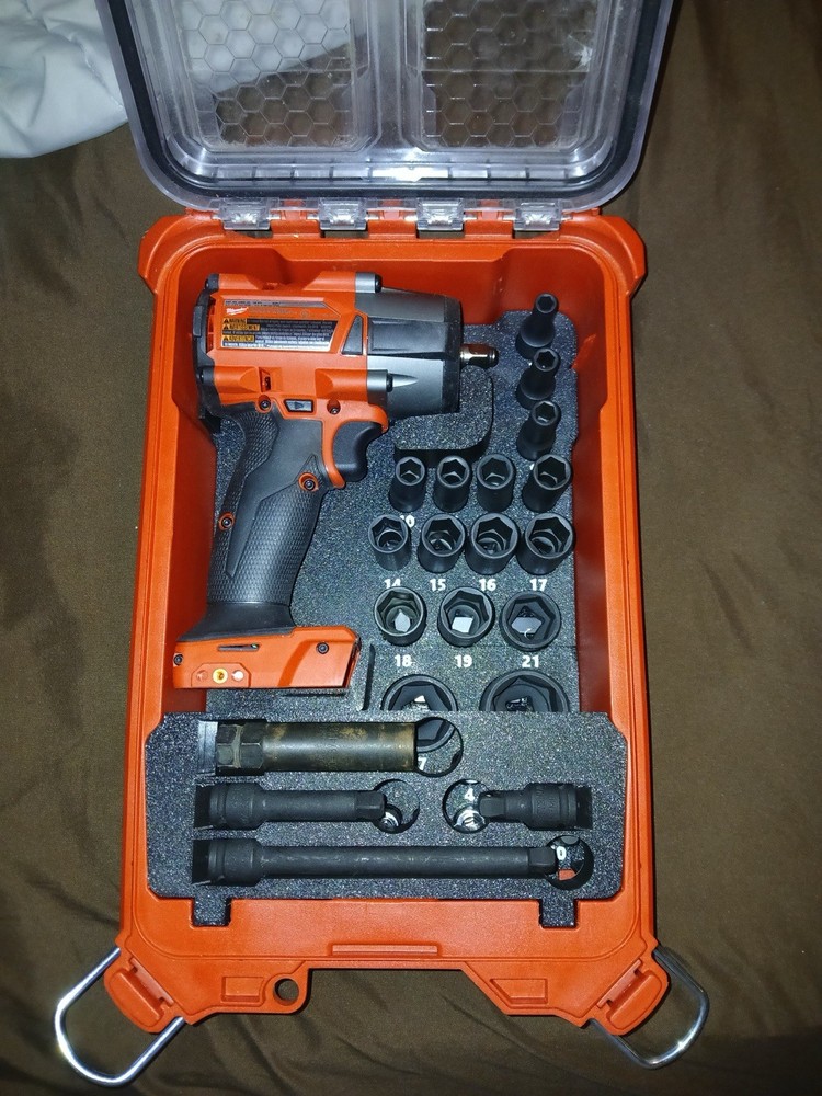 3D Printed Insert For Milwaukee Mid Torque Impact Wrench. (Insert Only)